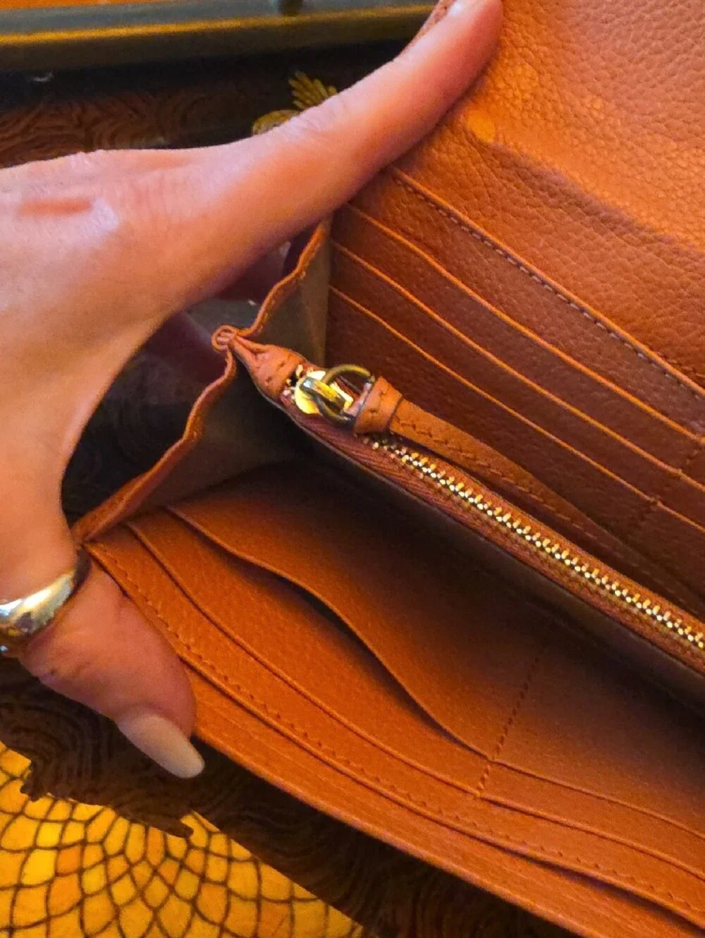 Chloe Paraty Terracota Vintage Continental LONG Wallet CLUTCH